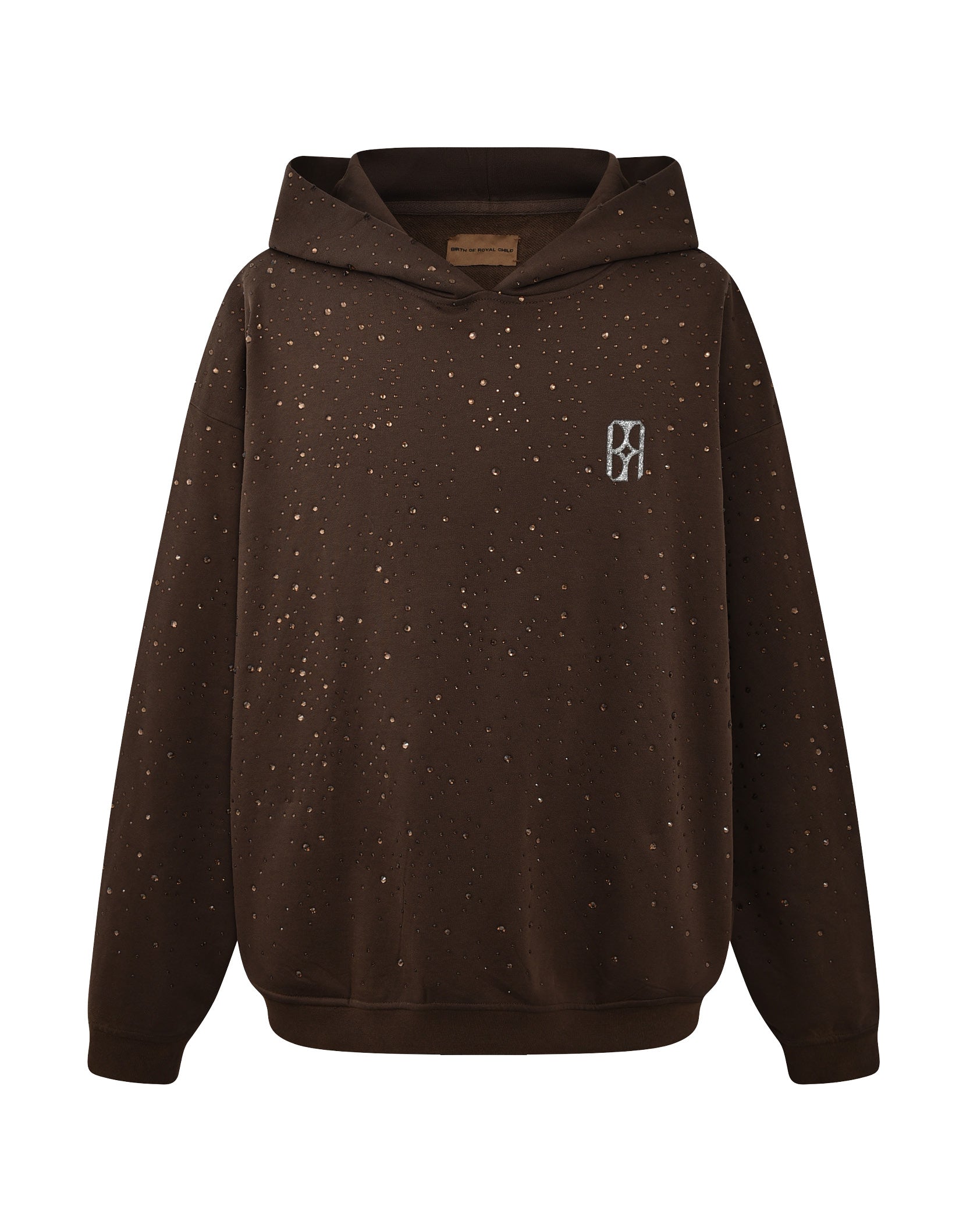 20K Swarovski Diamond Hoodie in Brown