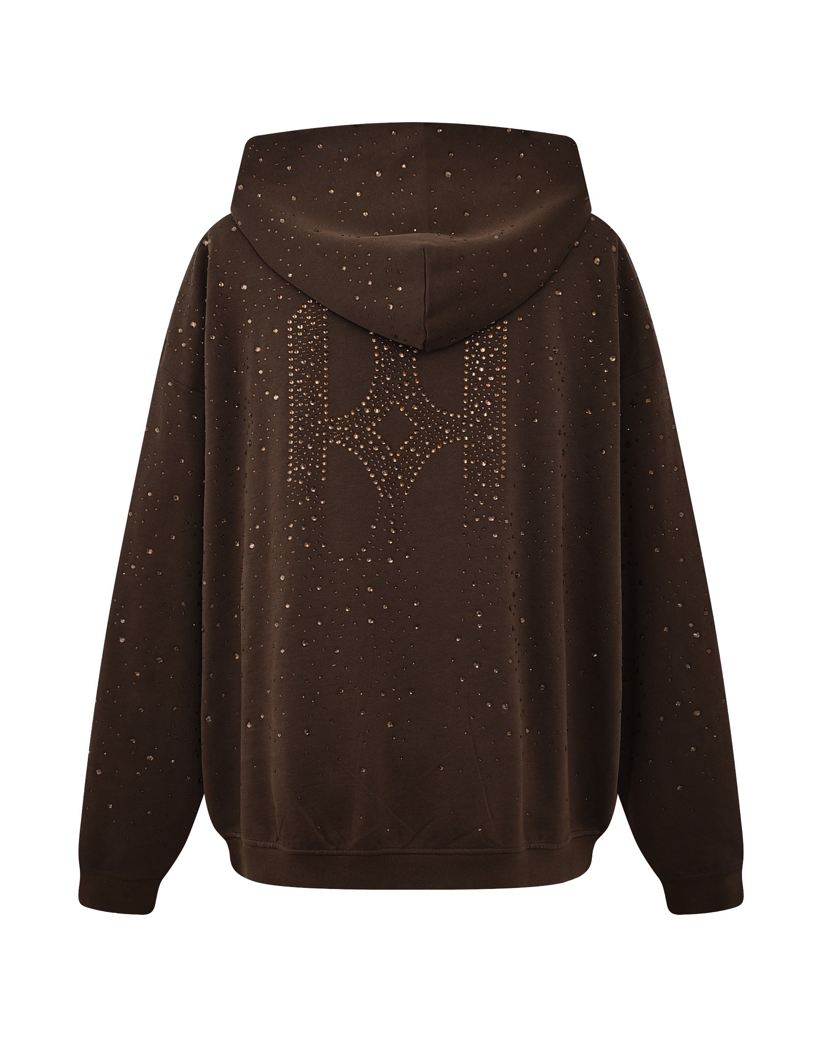 20K Swarovski Diamond Hoodie in Brown