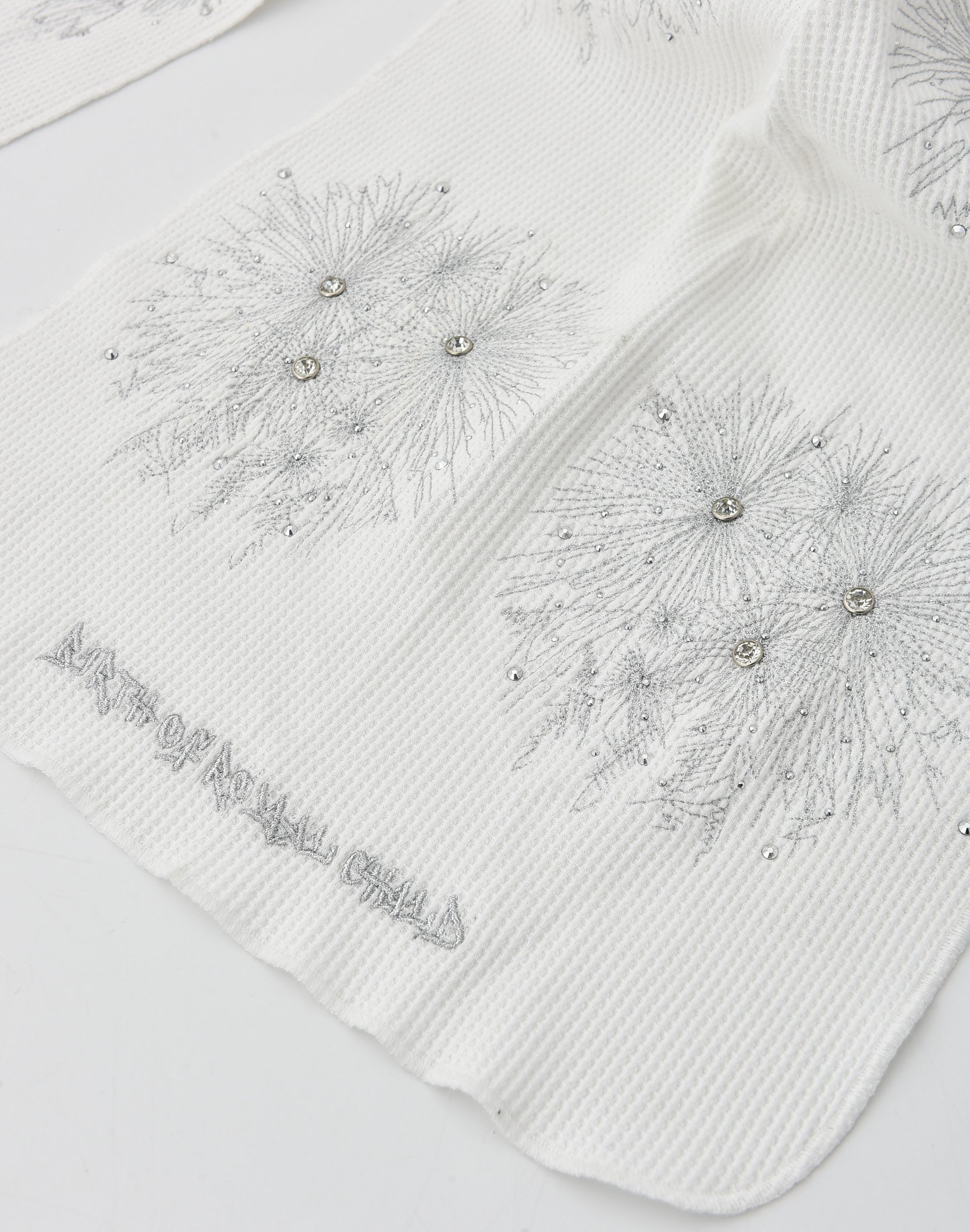 FIREWORKS RHINESTONE DURAG WHITE