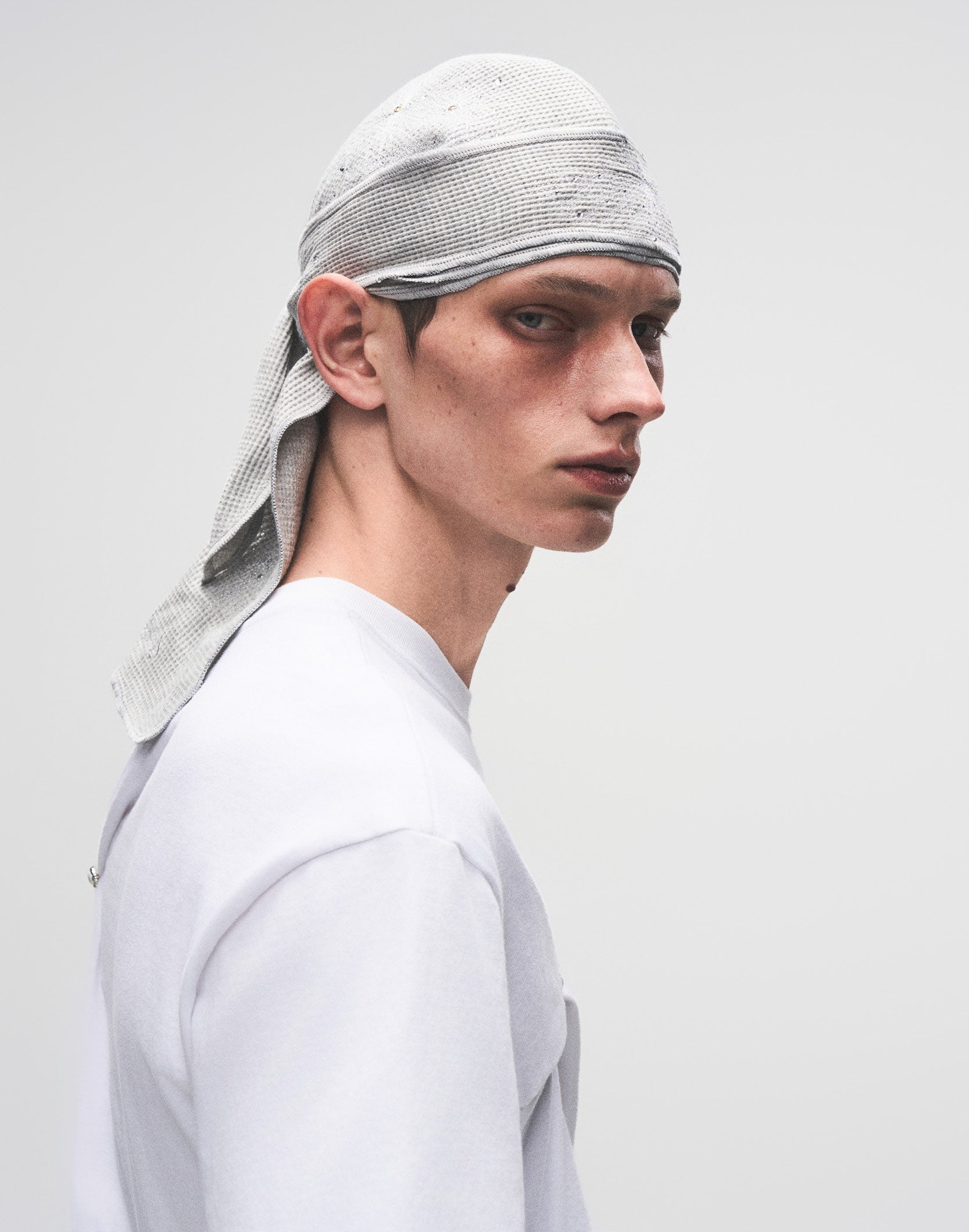 FIREWORKS RHINESTONE DURAG GREY