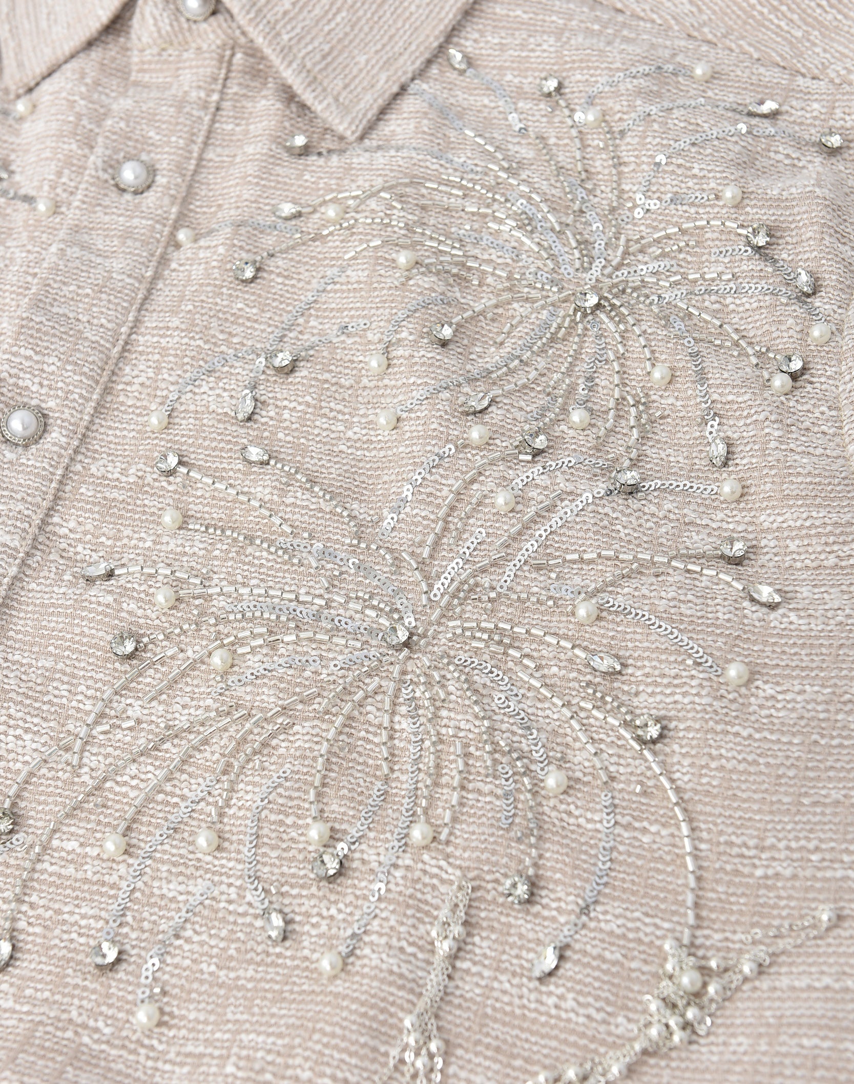 FIREWORKS BEADED DIAMOND SHIRT – Birth Of Royal Child