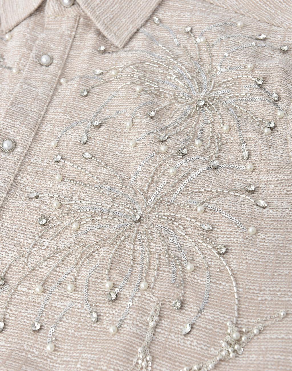 FIREWORKS BEADED DIAMOND SHIRT