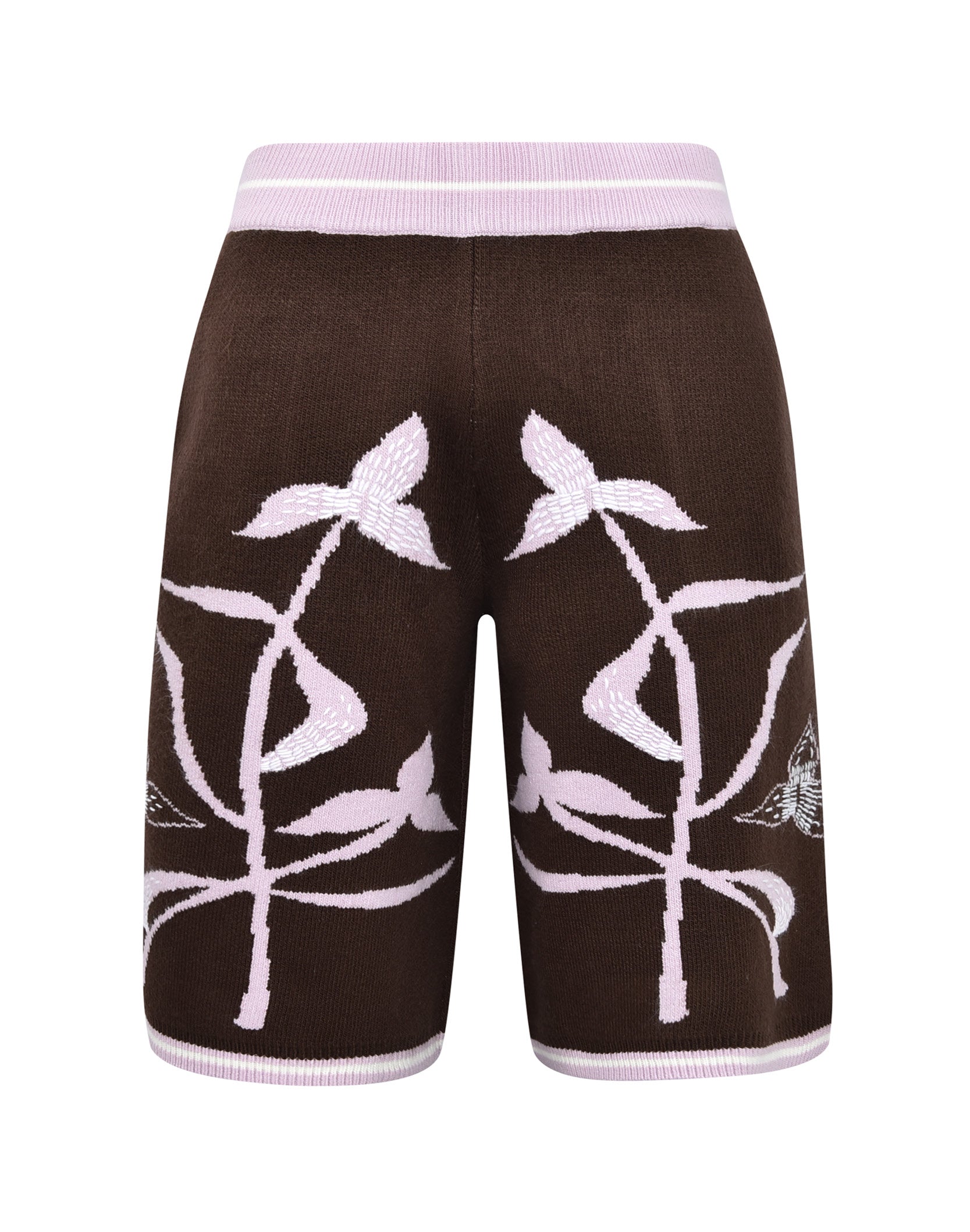 Iris Flower Knitted Shorts