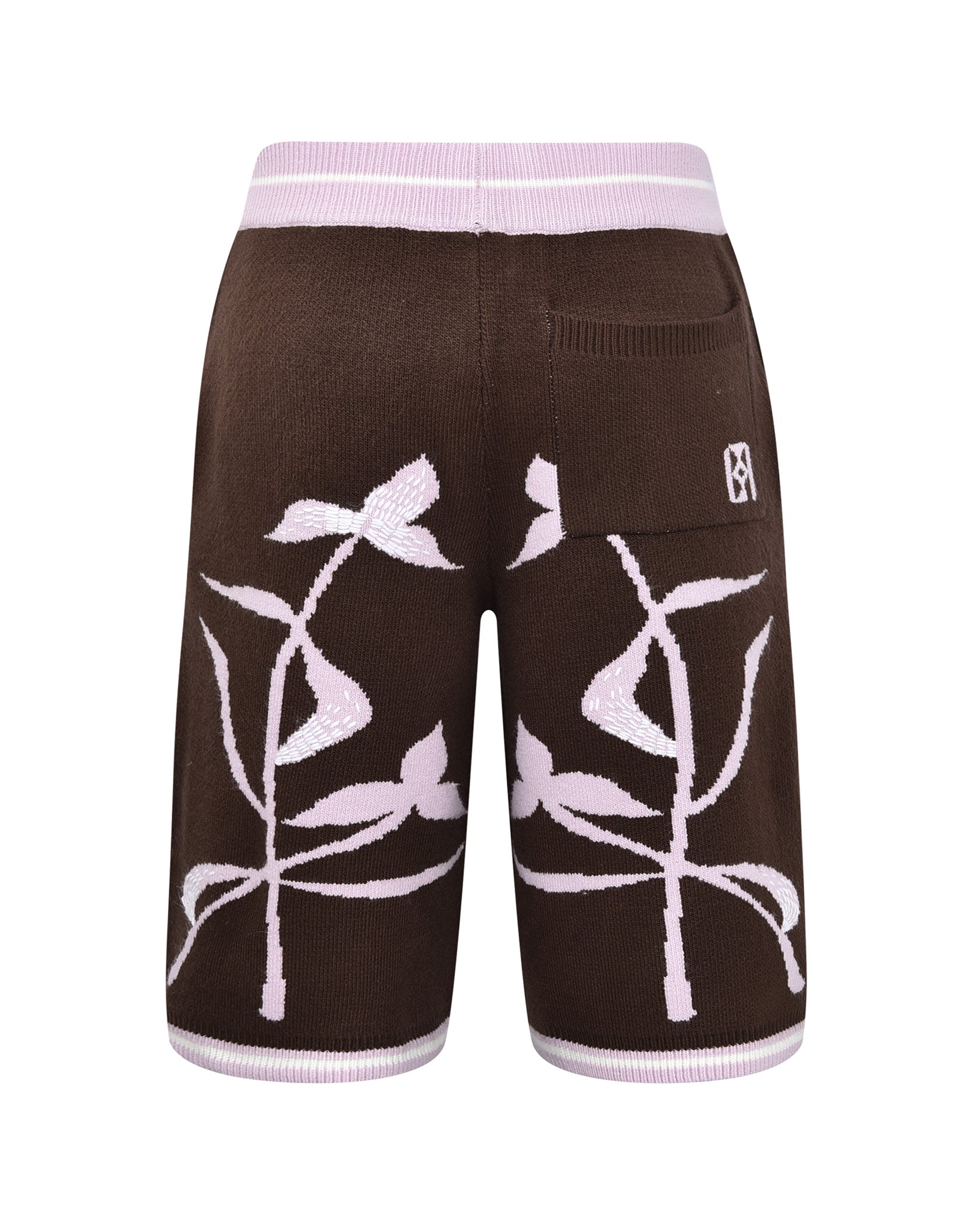 Iris Flower Knitted Shorts