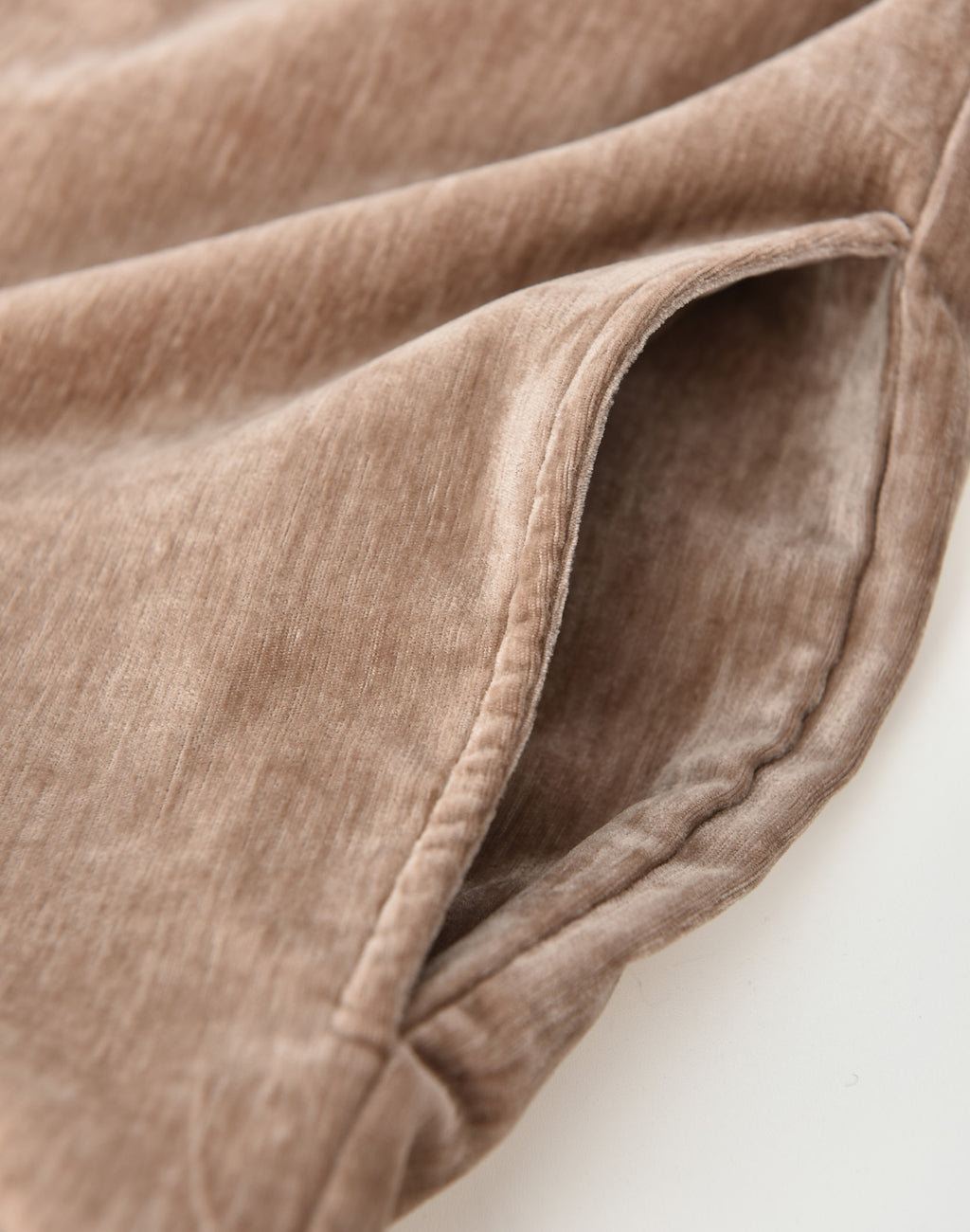 Ruffled Velvet Zipper Hoodie-BRN