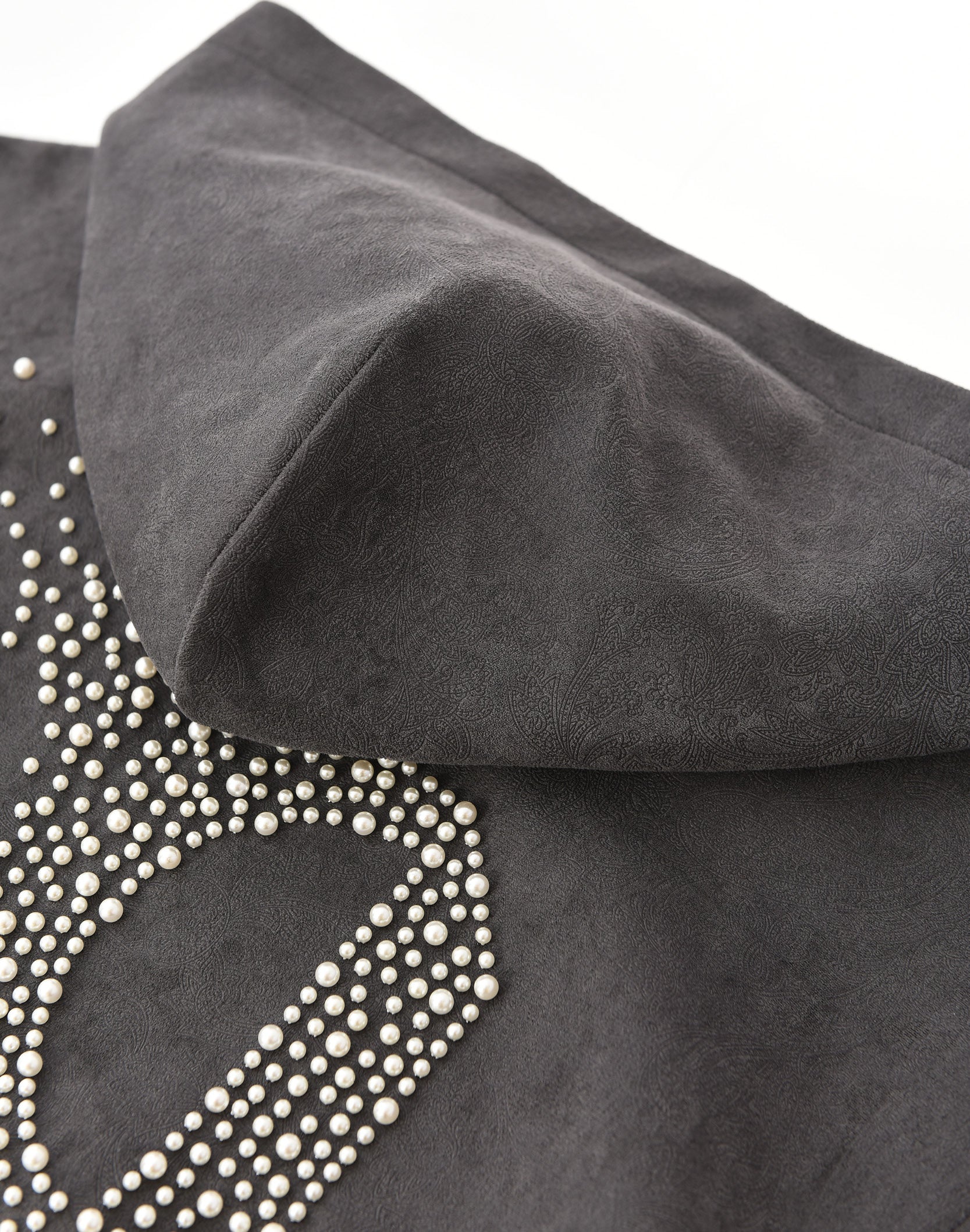 Cashew Blossom Pearl Zipper Hoodie
