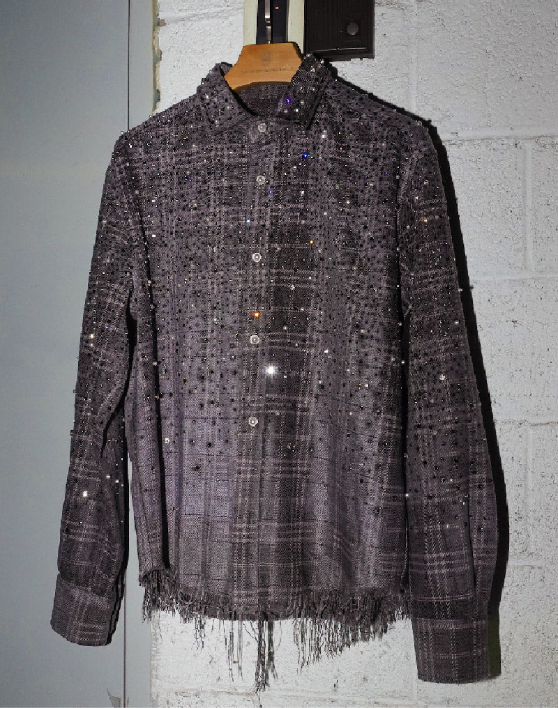 20K Diamond Pearl Shirt in Grey