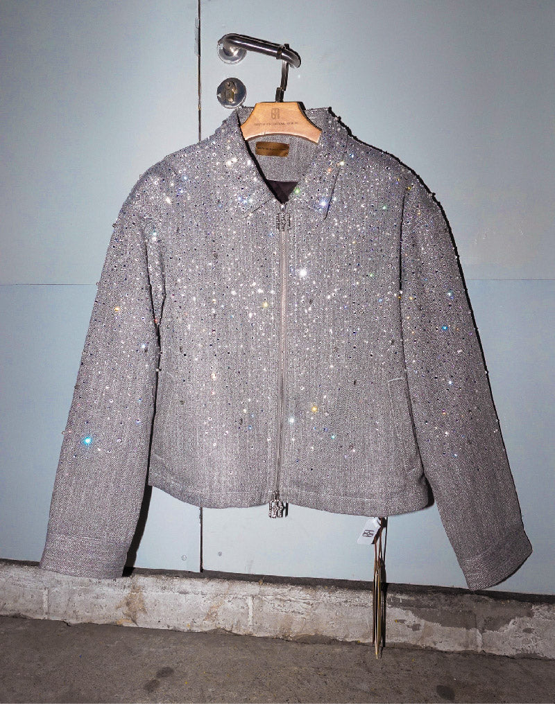 20K Diamond Zipper Jacket in GRY