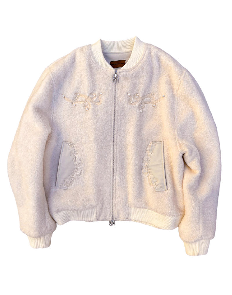 Pearl Embroidered Wool Jacket – Birth Of Royal Child