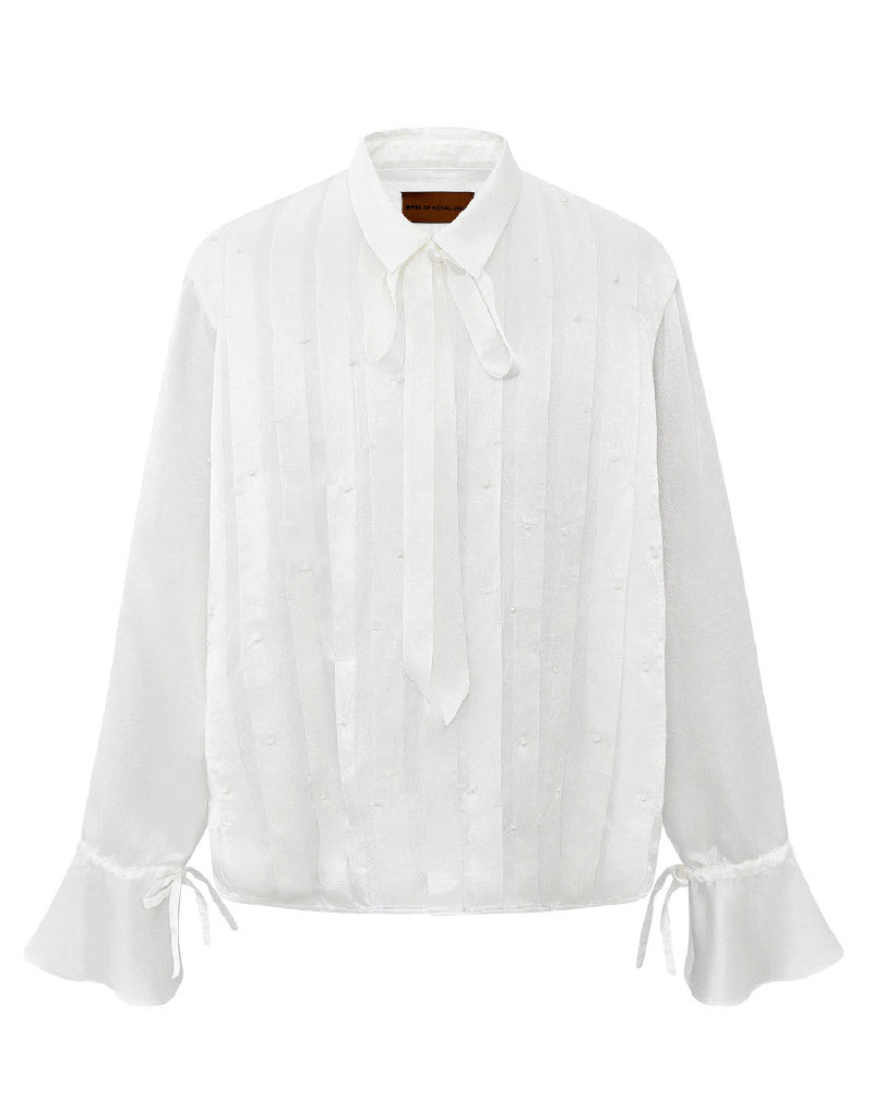 PEARL PLEATED SHIRT