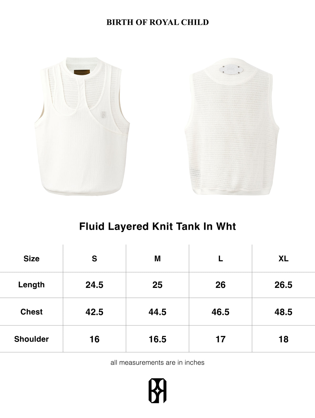 Fluid Layered Knit Tank In WHT