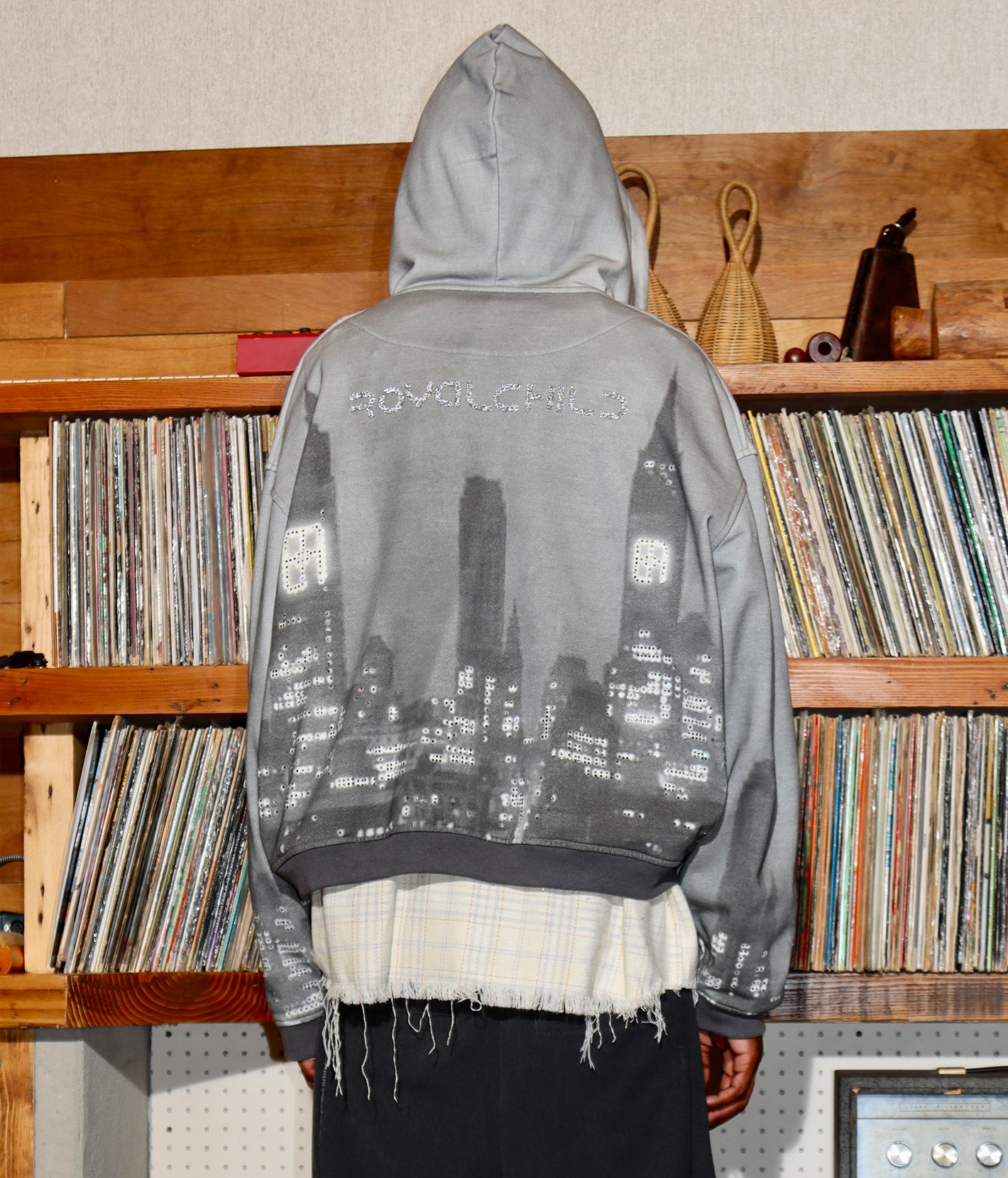 Midnight City Crystal Print Hoodie