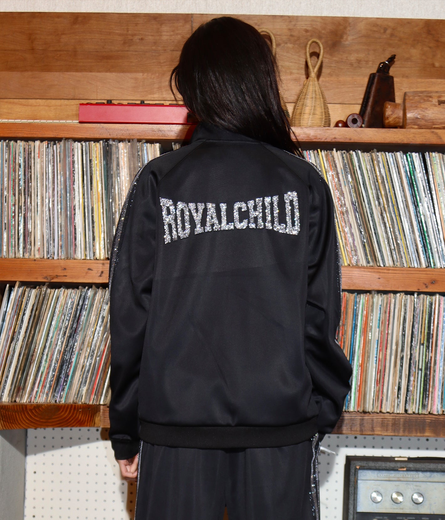 Midnight Gradient Crystal Track Jacket – Birth Of Royal Child