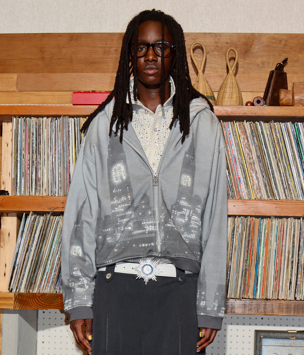 Midnight City Crystal Print Hoodie