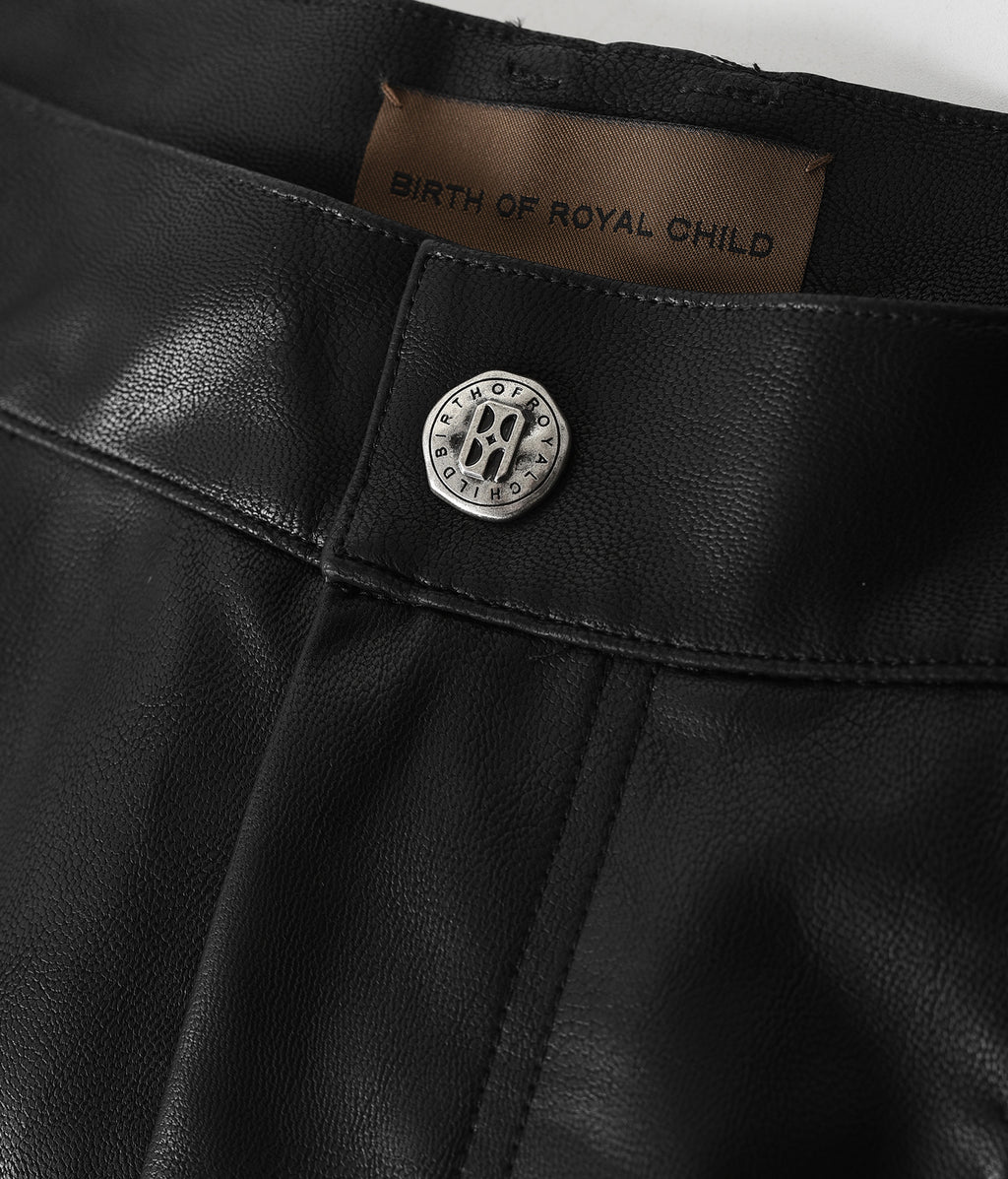 Cyber Scar Leather Pants