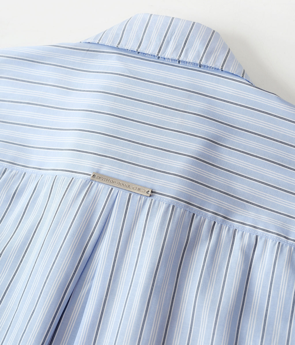 Missing Poster Stripe Shirt | Birth of Royal Child | Shirts | Button Down Shirt 