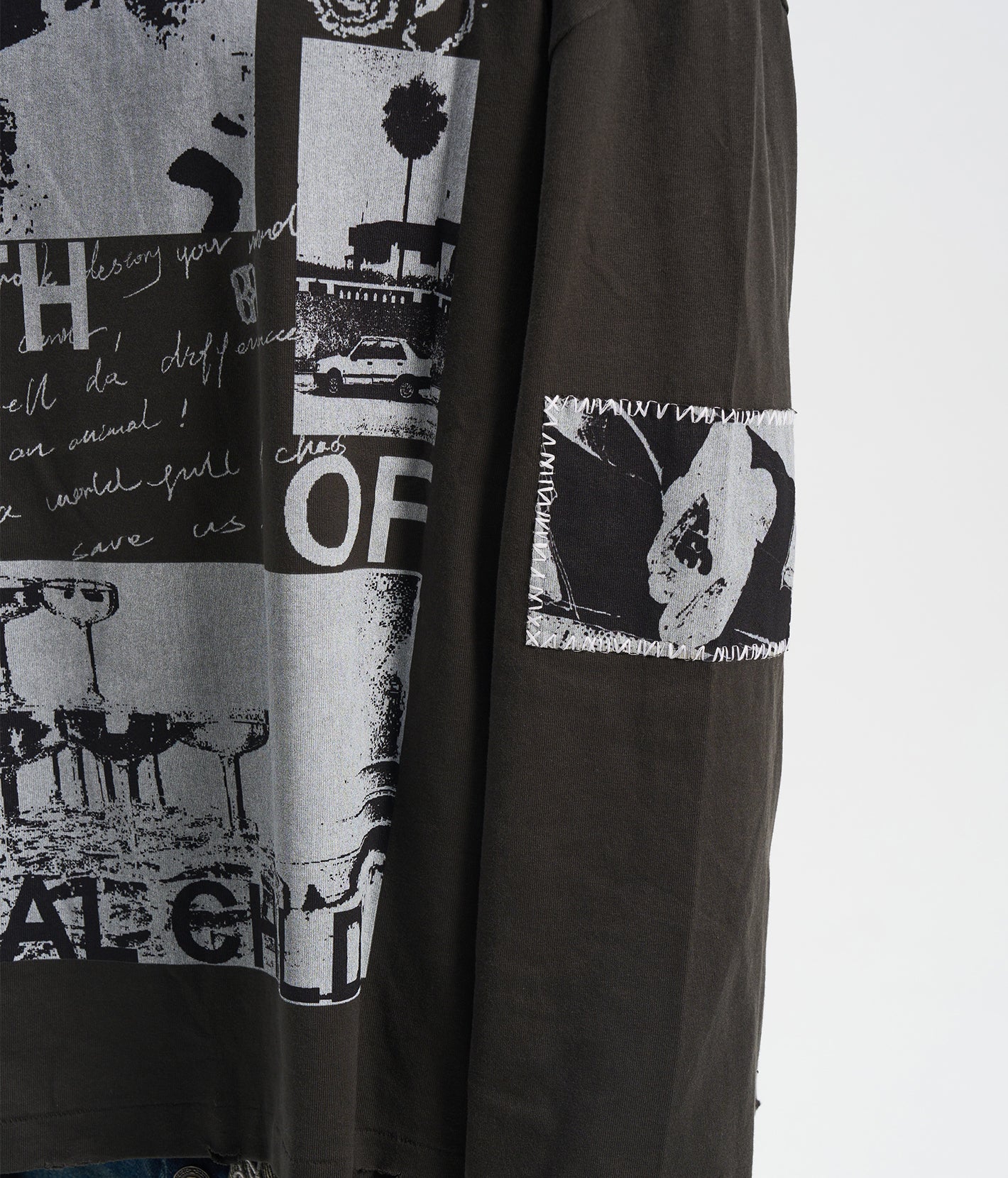 90s Hollywood Long Sleeve Tee BLK