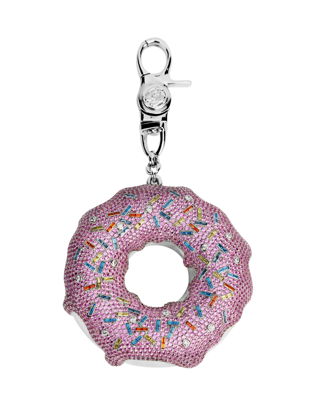 Diamond Donut Charm Pink
