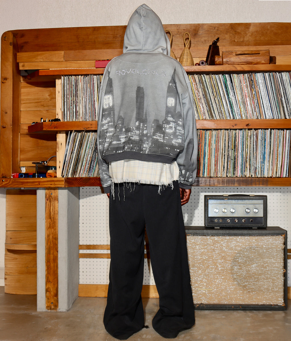 Midnight City Crystal Print Hoodie