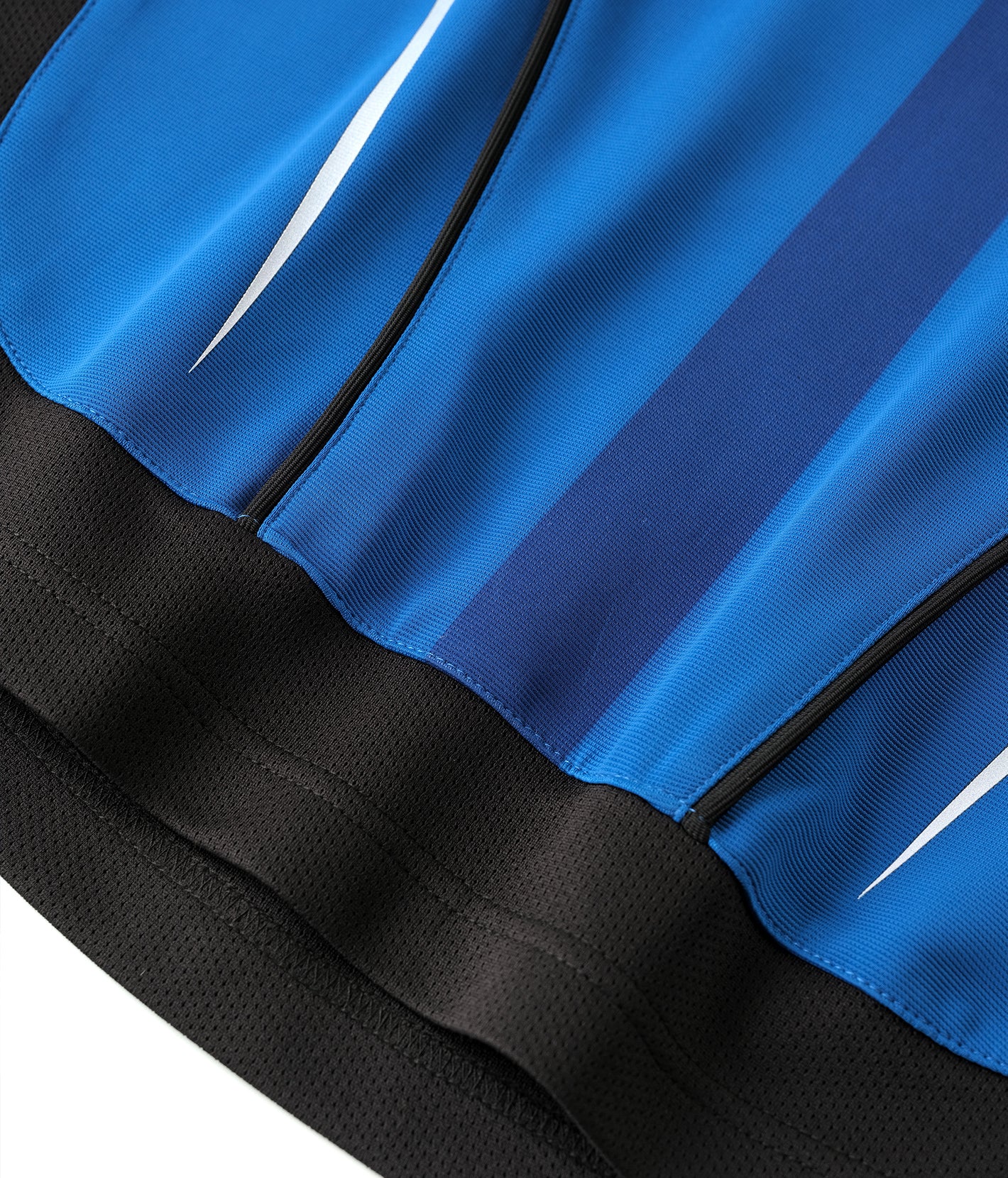 Crystal Braille Double-Collar Jersey Blue