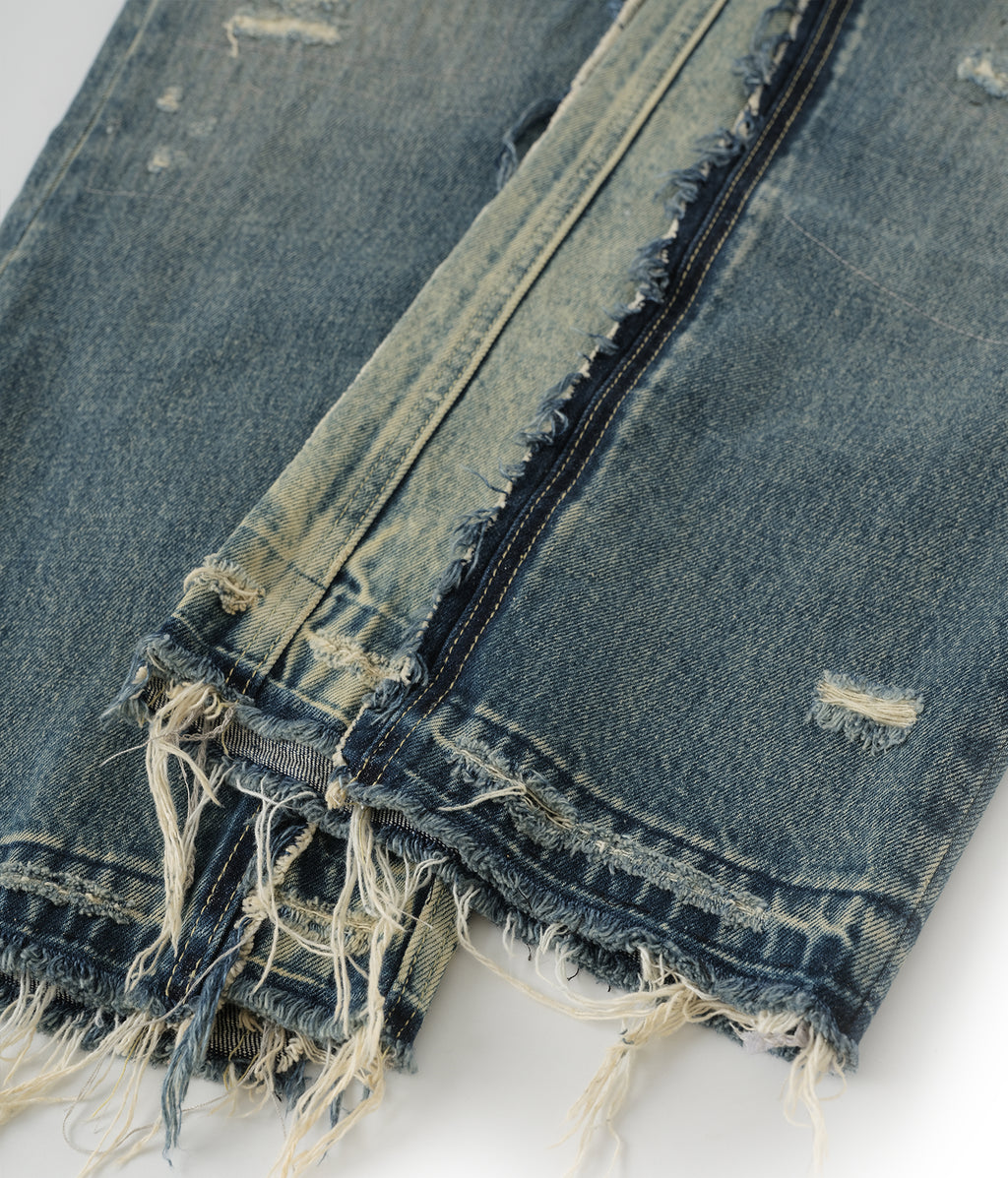 Layered Distressed Jeans