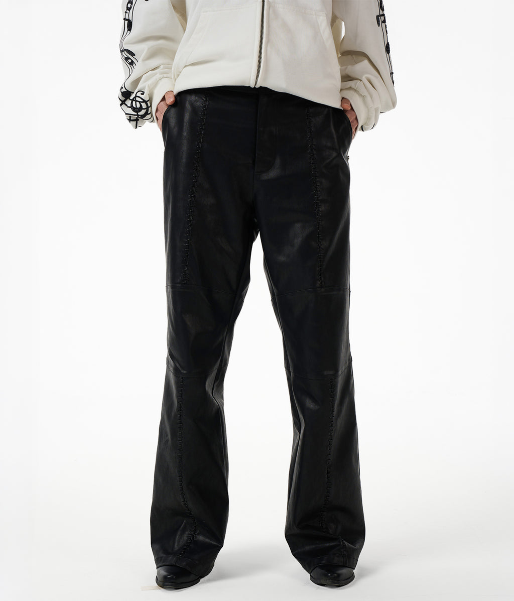 Cyber Scar Leather Pants
