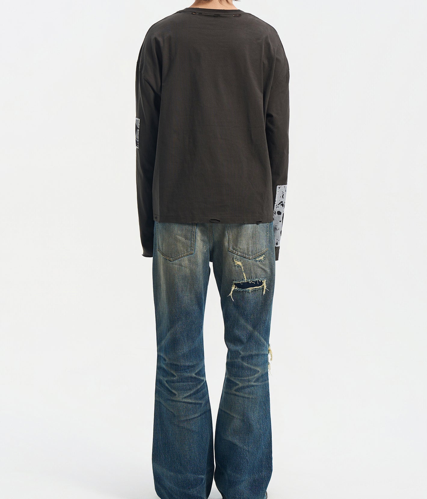 90s Hollywood Long Sleeve Tee BLK