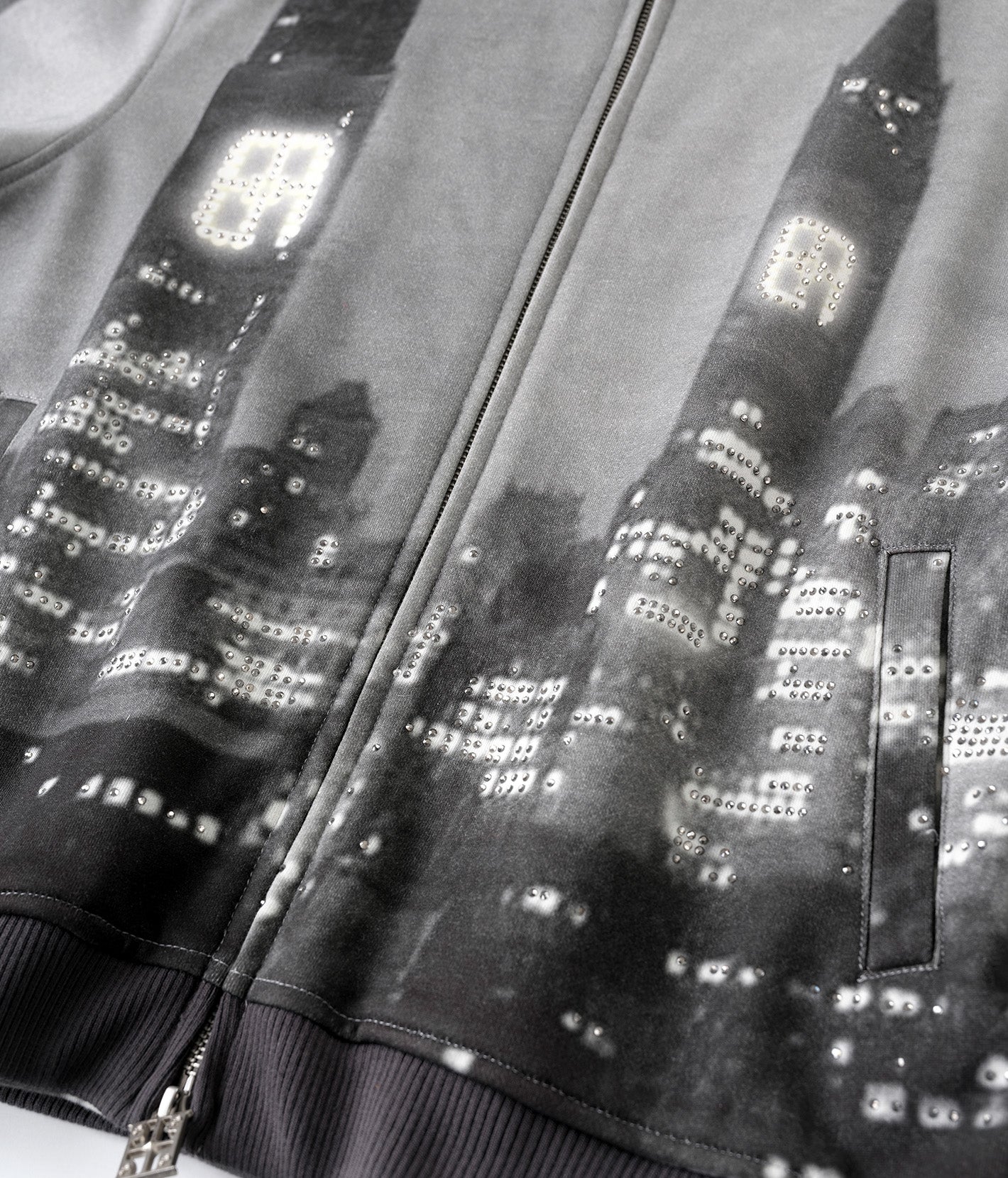 Midnight City Crystal Print Hoodie