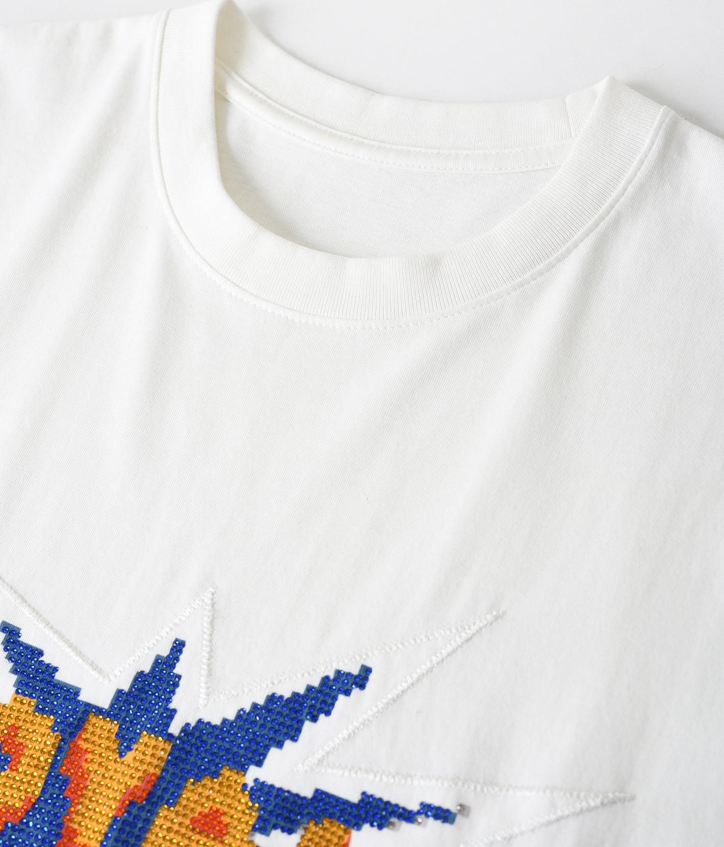 Pixel Logo Rhinestone Tee