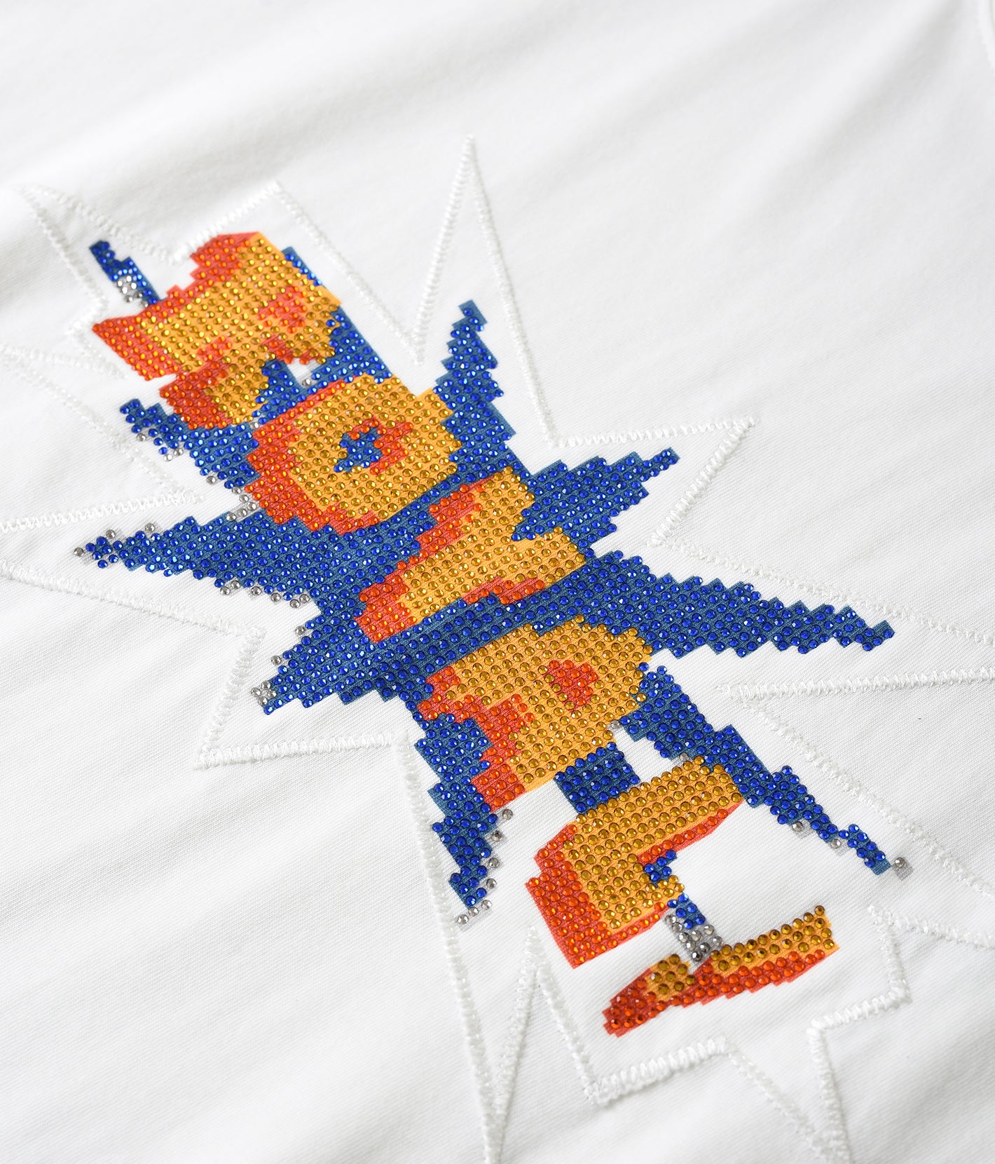 Pixel Logo Rhinestone Tee