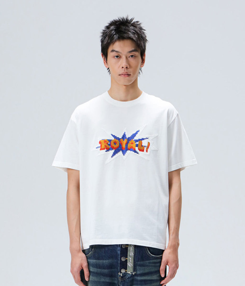 Pixel Logo Rhinestone Tee