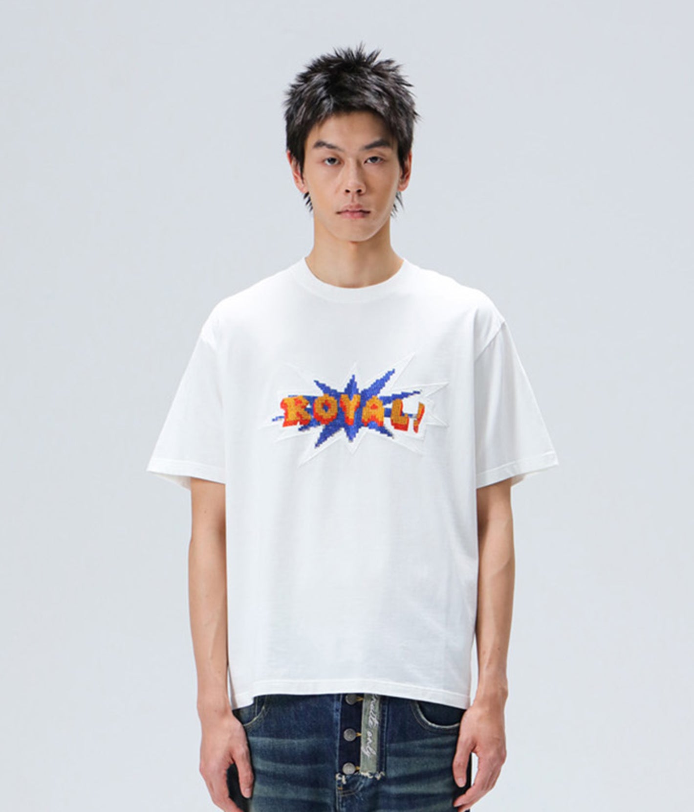 Pixel Logo Rhinestone Tee
