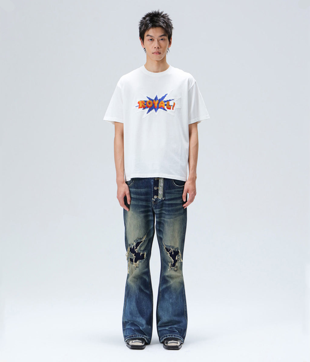 Pixel Logo Rhinestone Tee