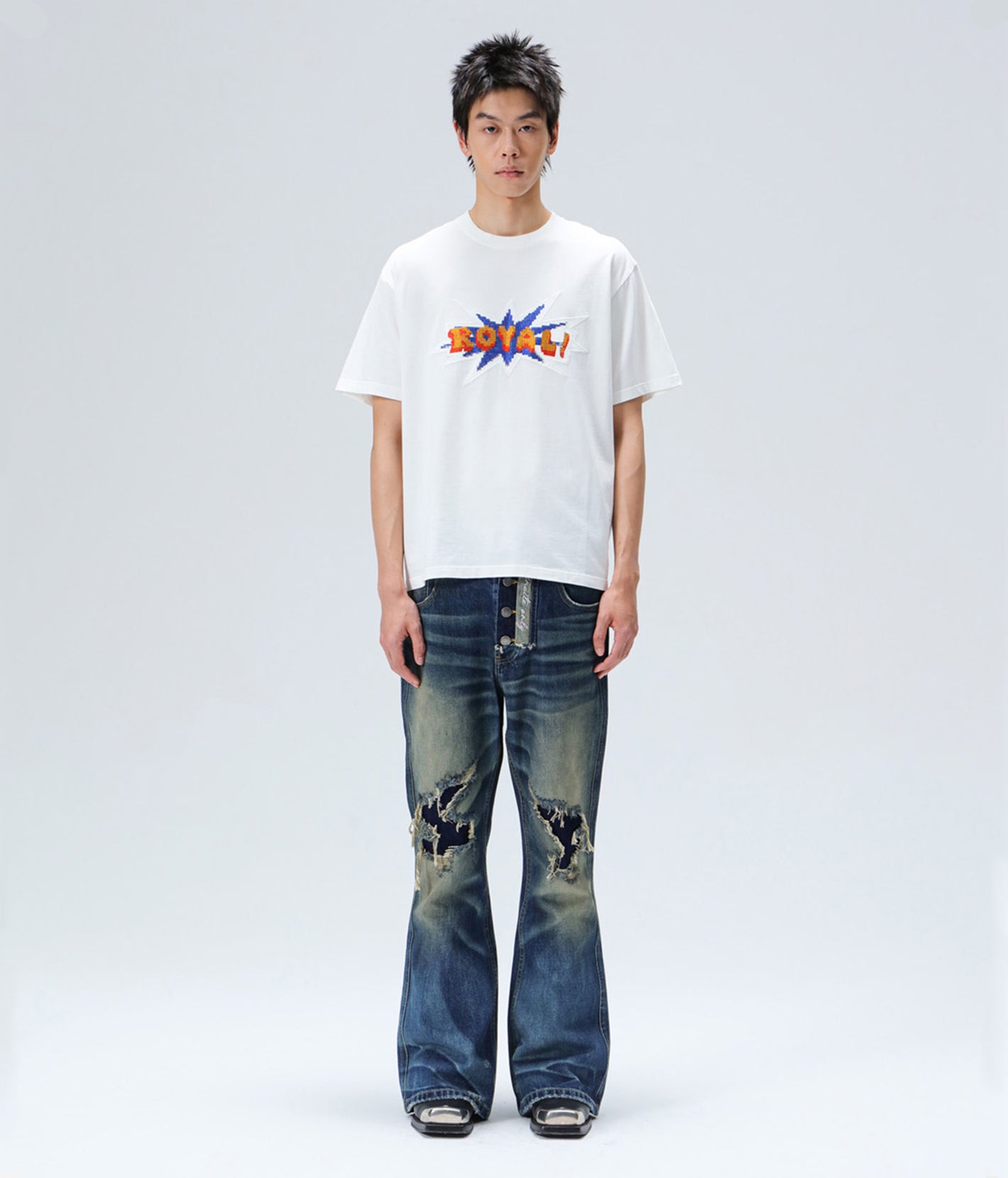 Pixel Logo Rhinestone Tee