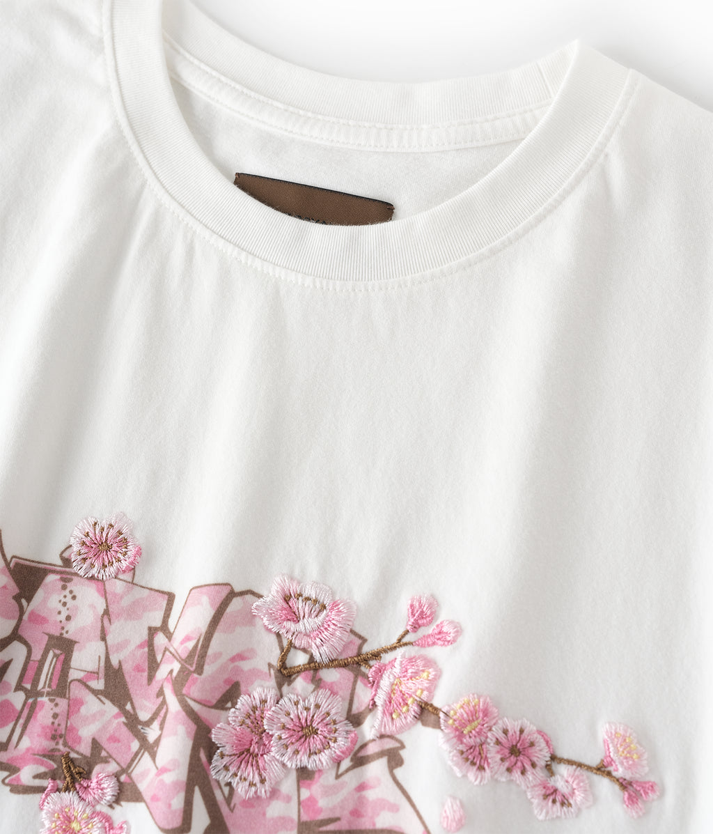 Sakura Embroidered Tee