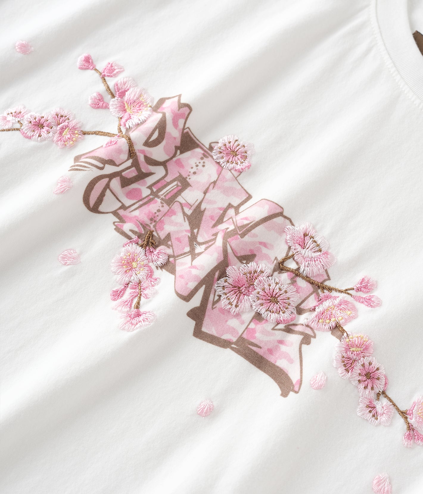 Sakura Embroidered Tee