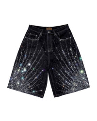 20K Starlight Diamond Shorts Black