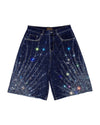 20K Starlight Diamond Shorts Blue