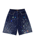 20K Starlight Diamond Shorts Blue