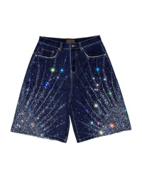 20K Starlight Diamond Shorts Blue