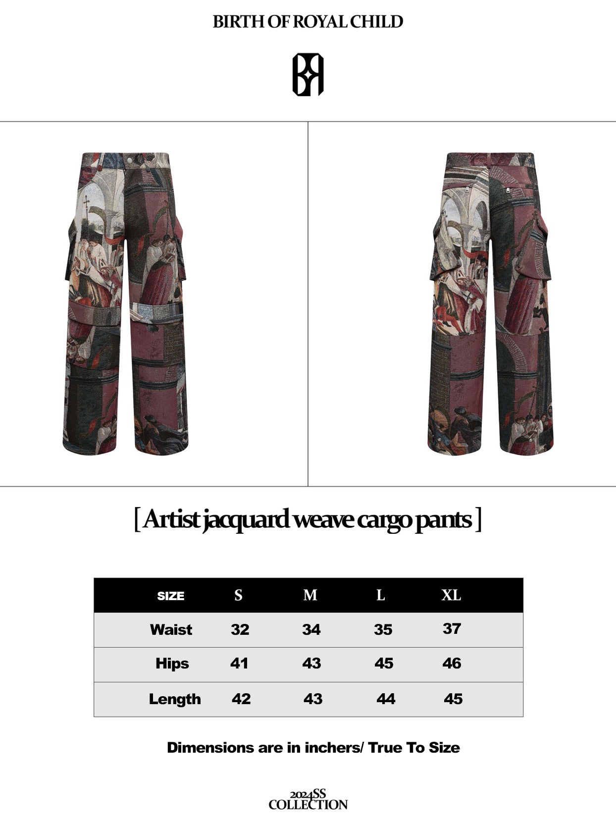 Artist Jacquard Weave Cargo Pants