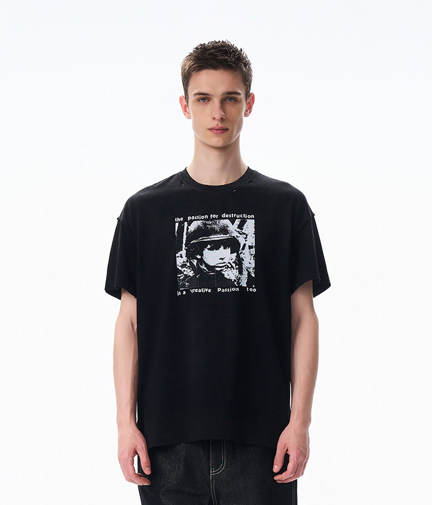 Distressed Soldier Portrait Tee