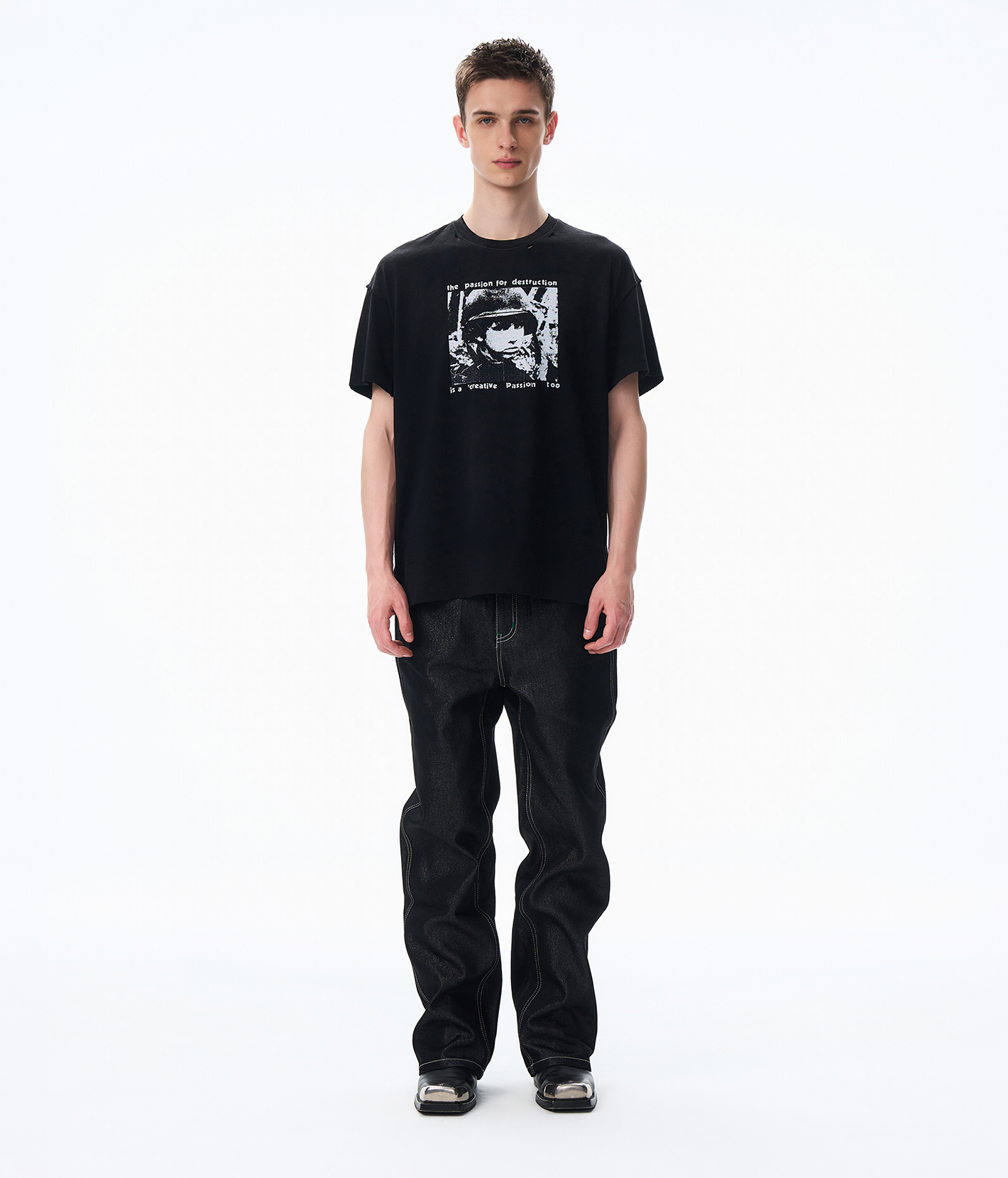 Distressed Soldier Portrait Tee