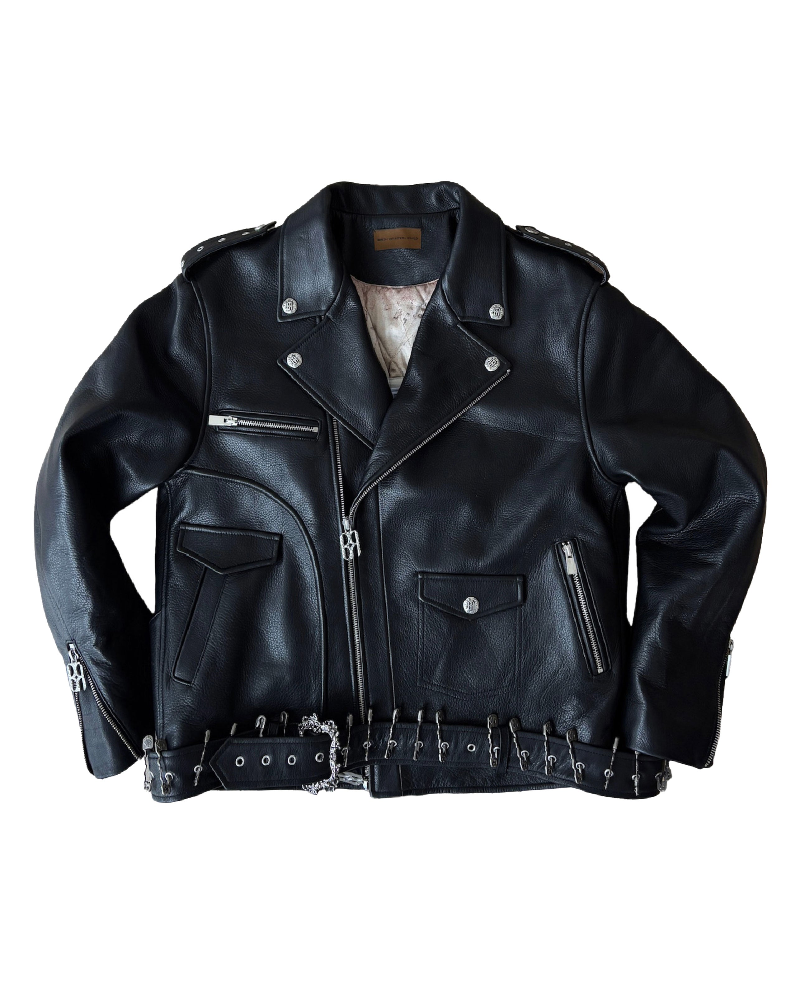 Prime Hide Pinned Leather Jacket