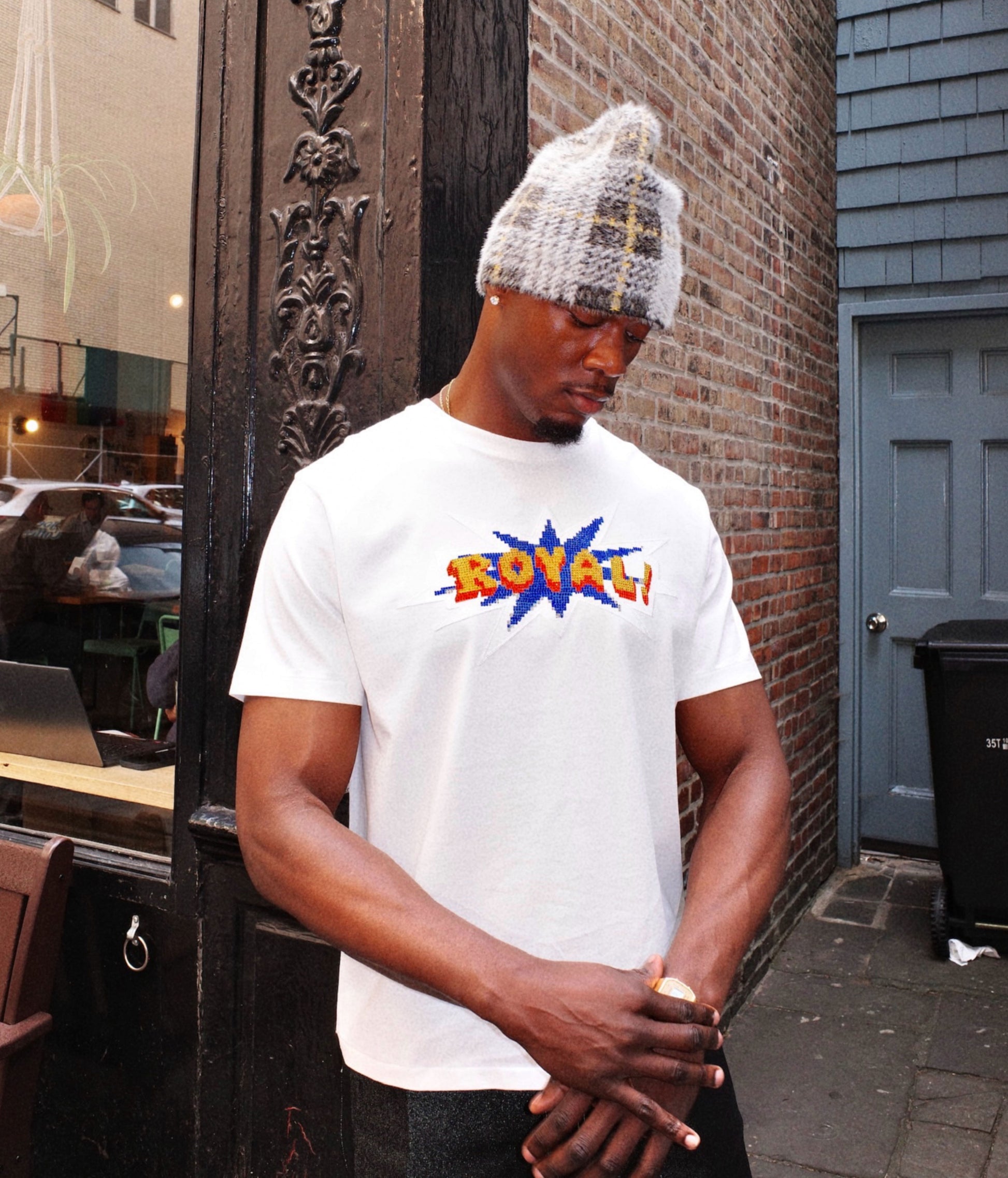 Pixel Logo Rhinestone Tee