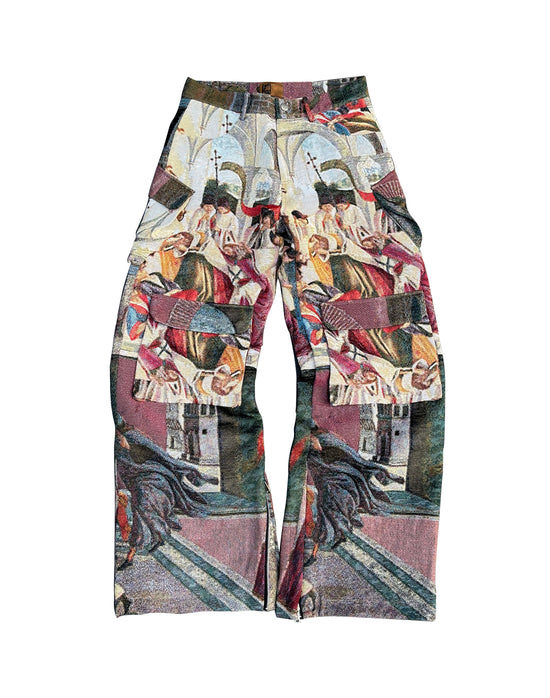 Jacquard Tapestry Pants, Royal main image 0