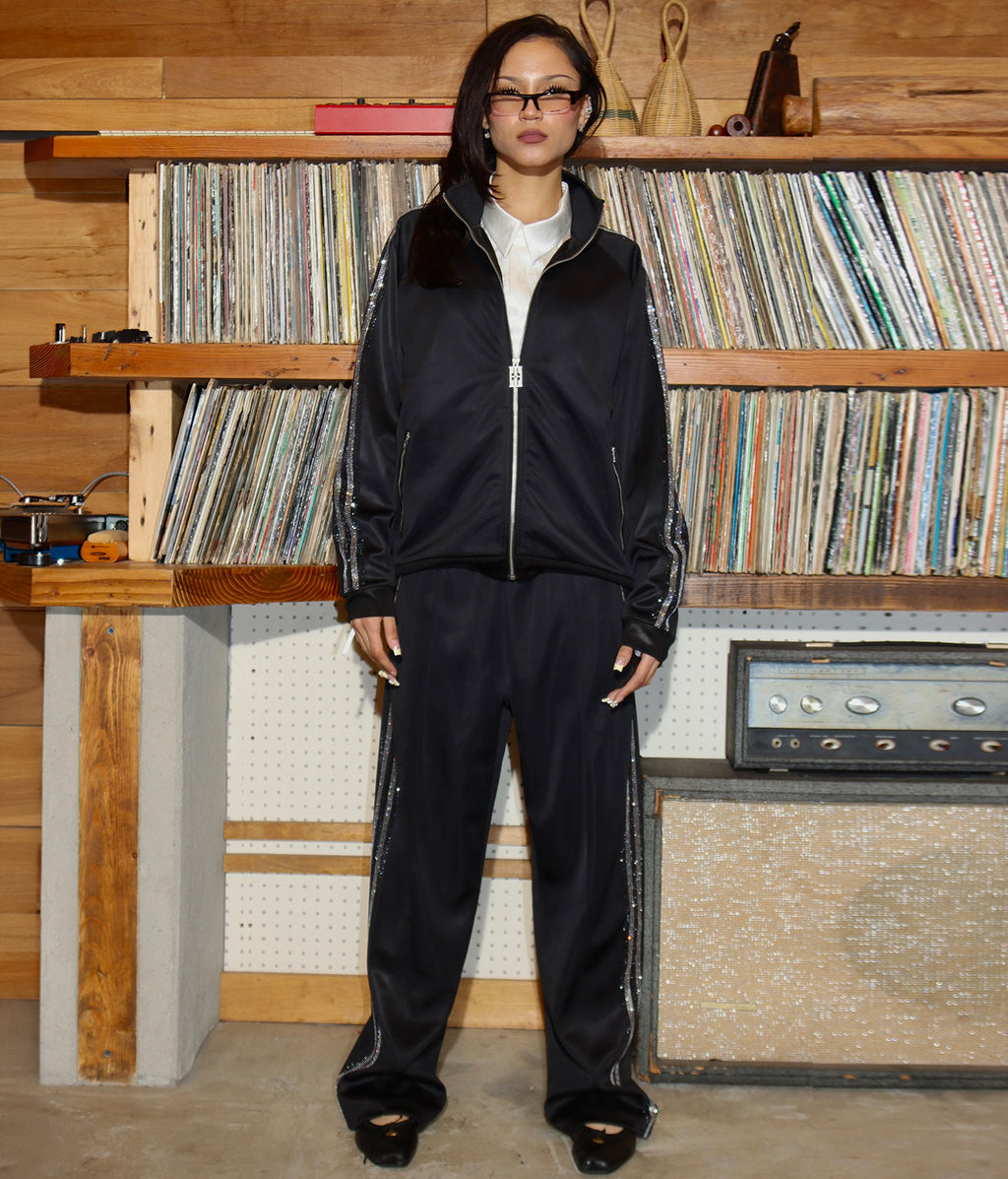 Midnight Gradient Crystal Track Jacket