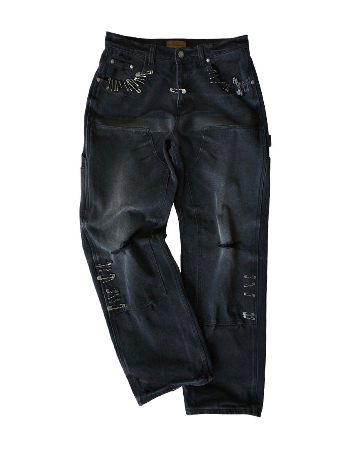 1920s Pin Washed Carpenter Pants