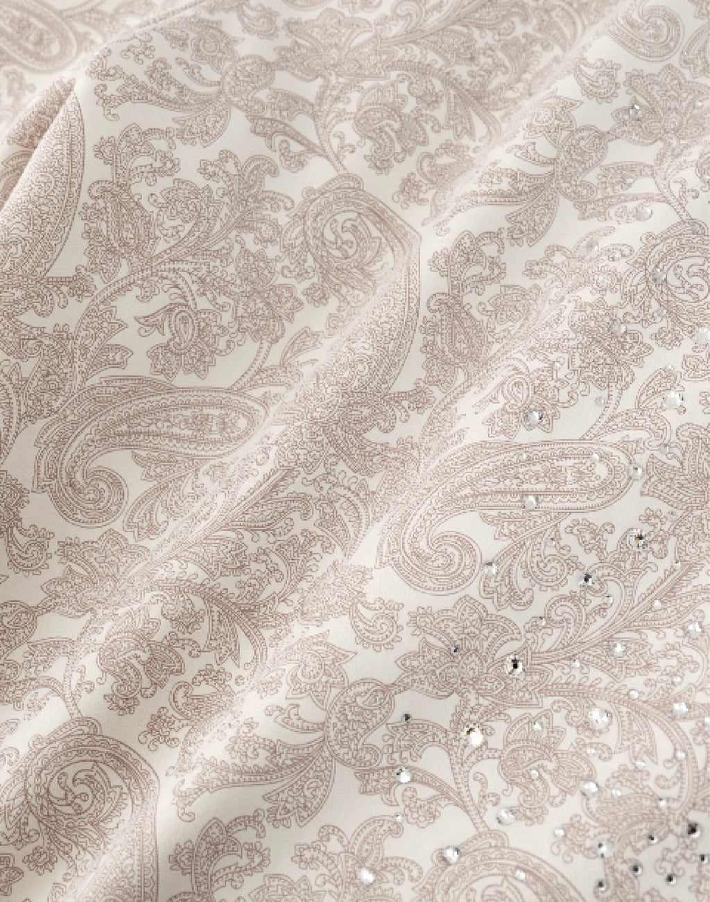 Cashew Blossom Pearl Sweatpants-WHT