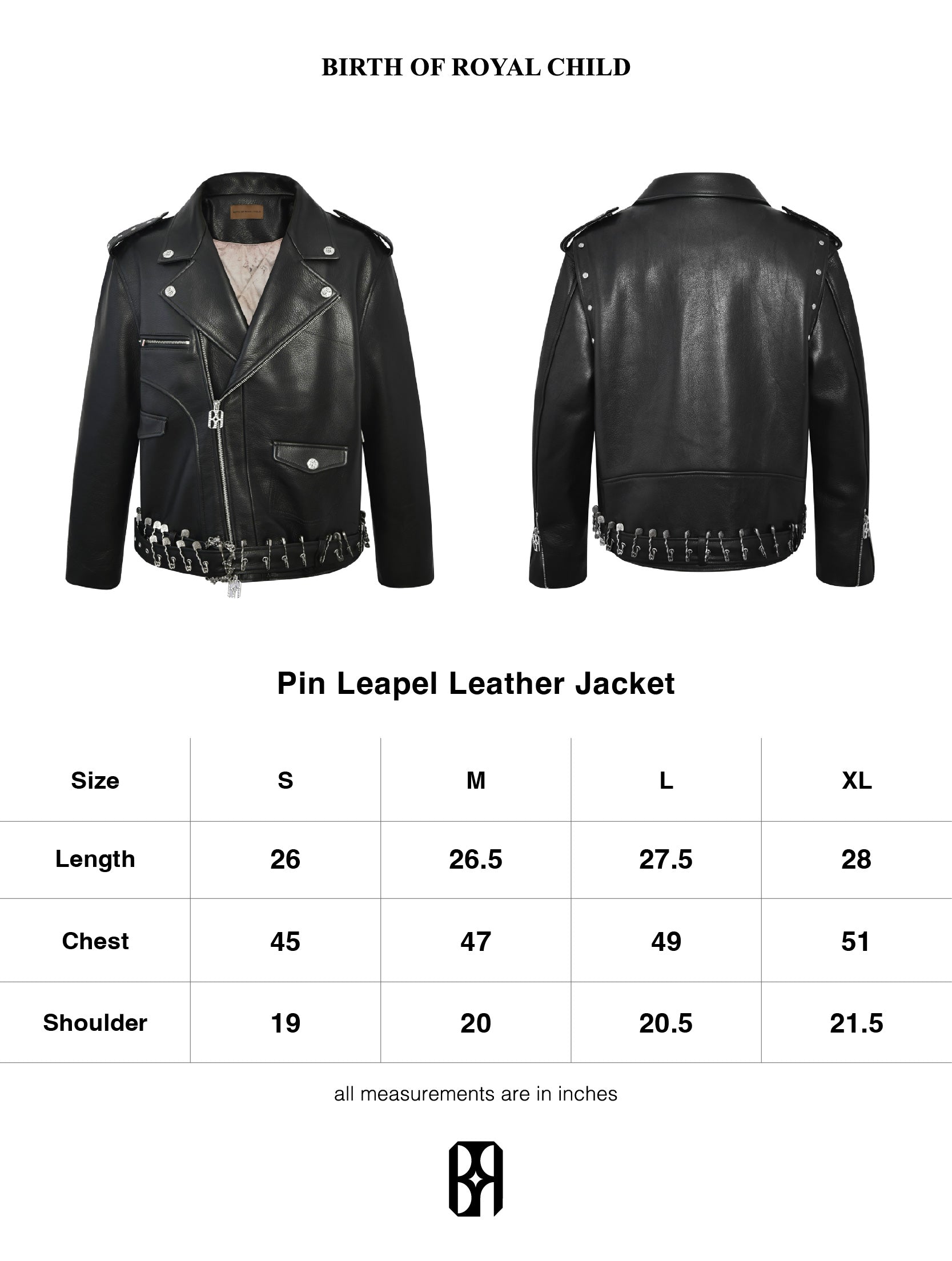 Prime Hide Pinned Leather Jacket